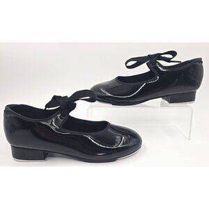 Capezio N625 PAT Jr Tyette Black Tele Tone Tap Dance Shoes Women's Size 7W